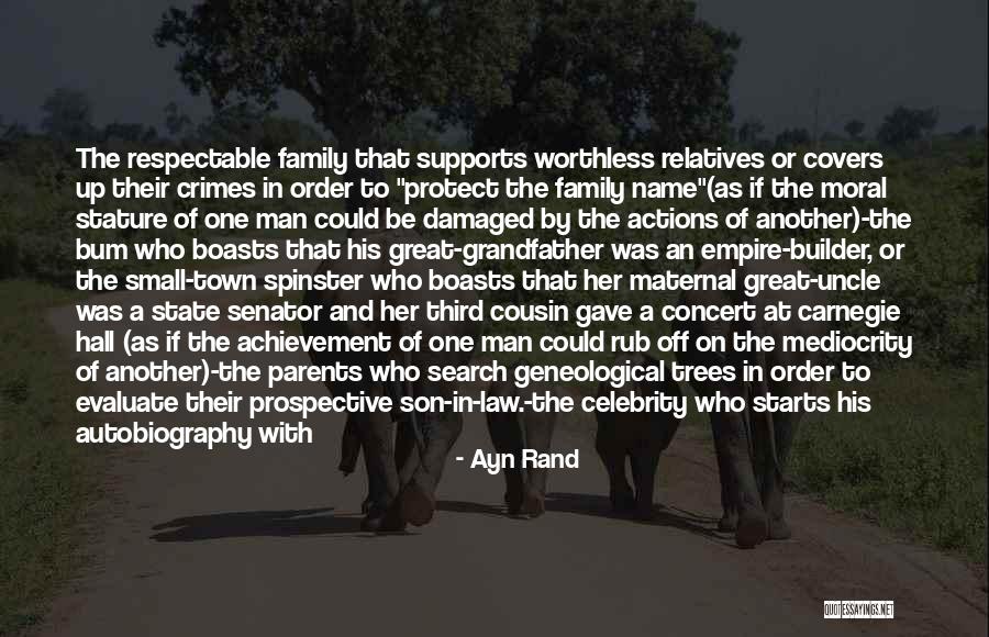 Family Search Quotes By Ayn Rand