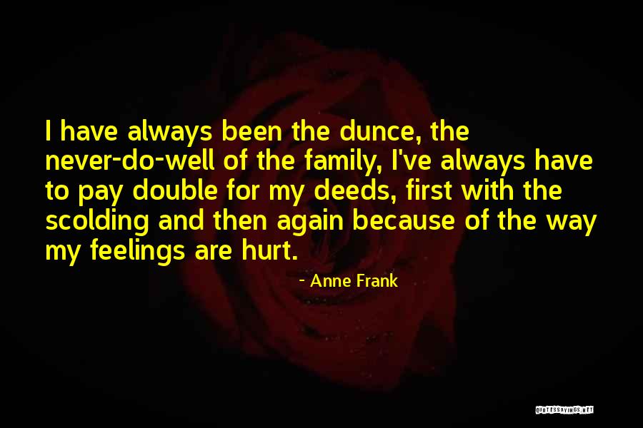 Family Should Always Come First Quotes By Anne Frank