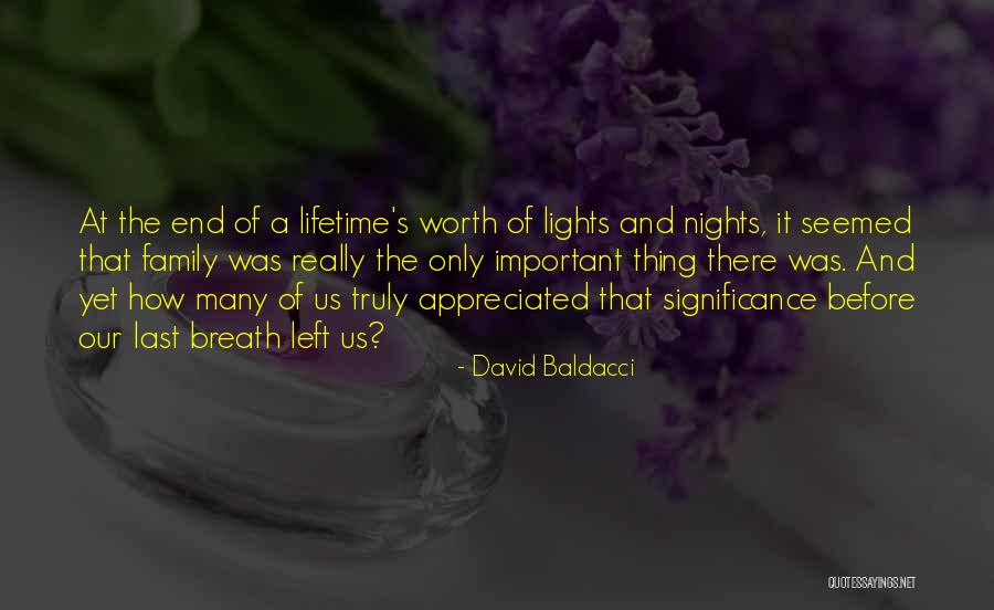 Family Significance Quotes By David Baldacci