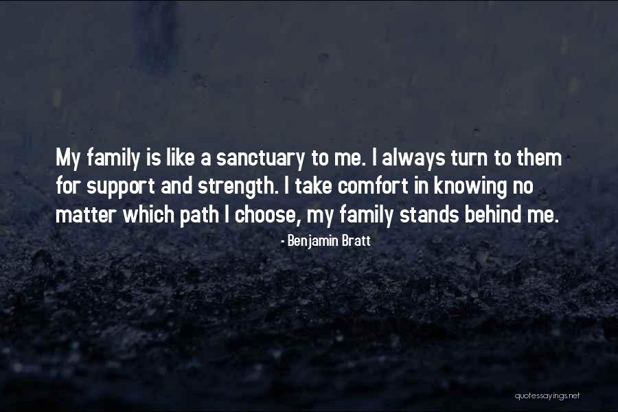 Family Stands For Quotes By Benjamin Bratt