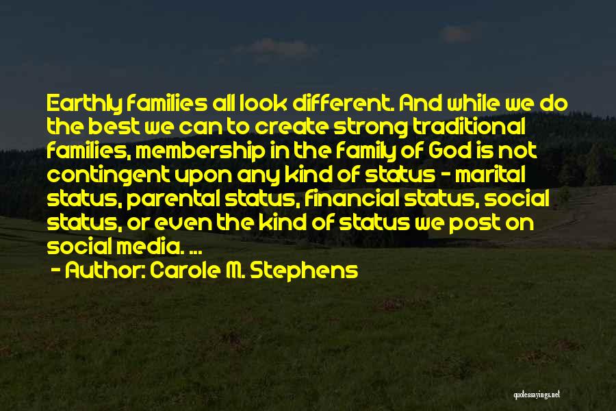 Family Status Quotes By Carole M. Stephens