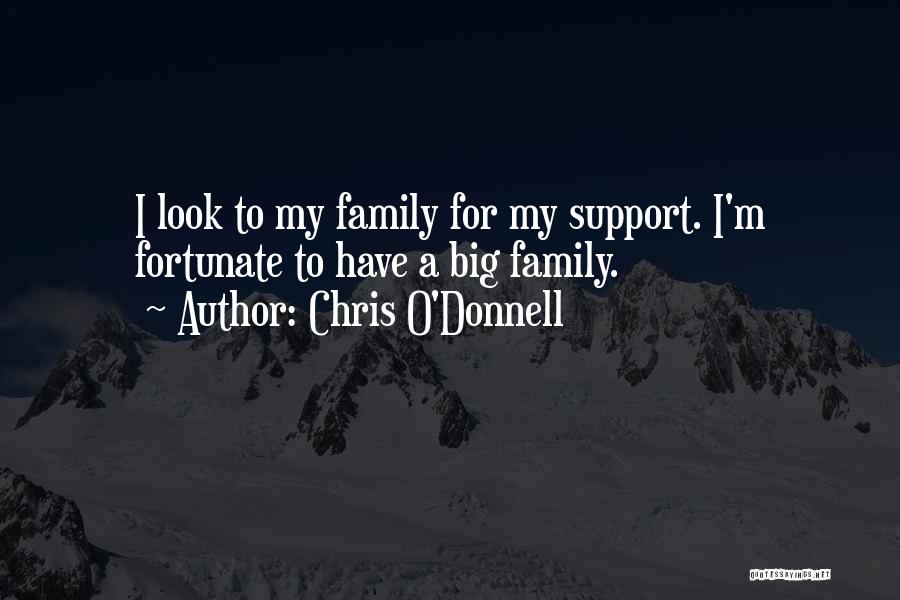 Family Support Quotes By Chris O'Donnell