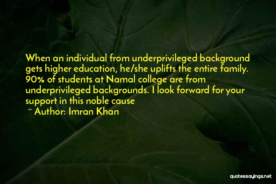 Family Support Quotes By Imran Khan