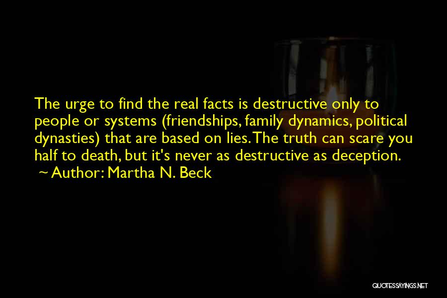 Family That Lies Quotes By Martha N. Beck