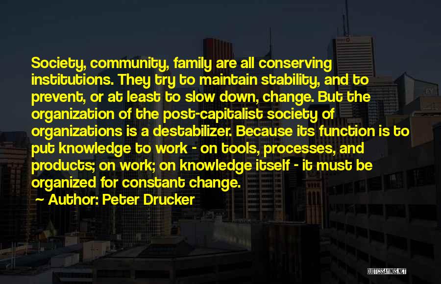 Family That Put You Down Quotes By Peter Drucker