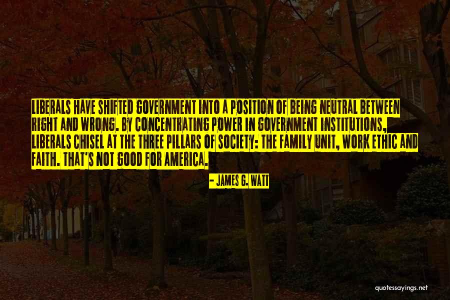 Family Unit Quotes By James G. Watt