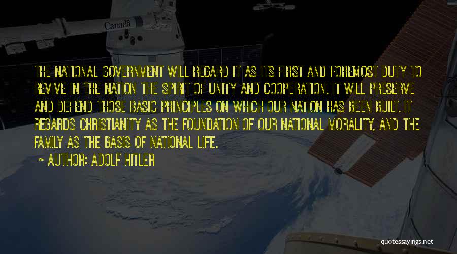 Family Unity Quotes By Adolf Hitler