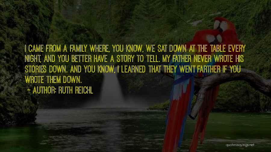 Family Who Let You Down Quotes By Ruth Reichl