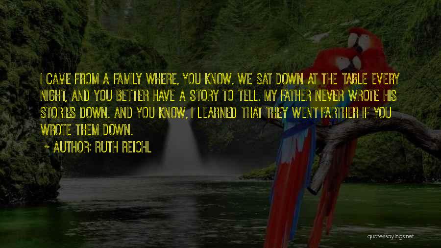 Family Will Never Let You Down Quotes By Ruth Reichl