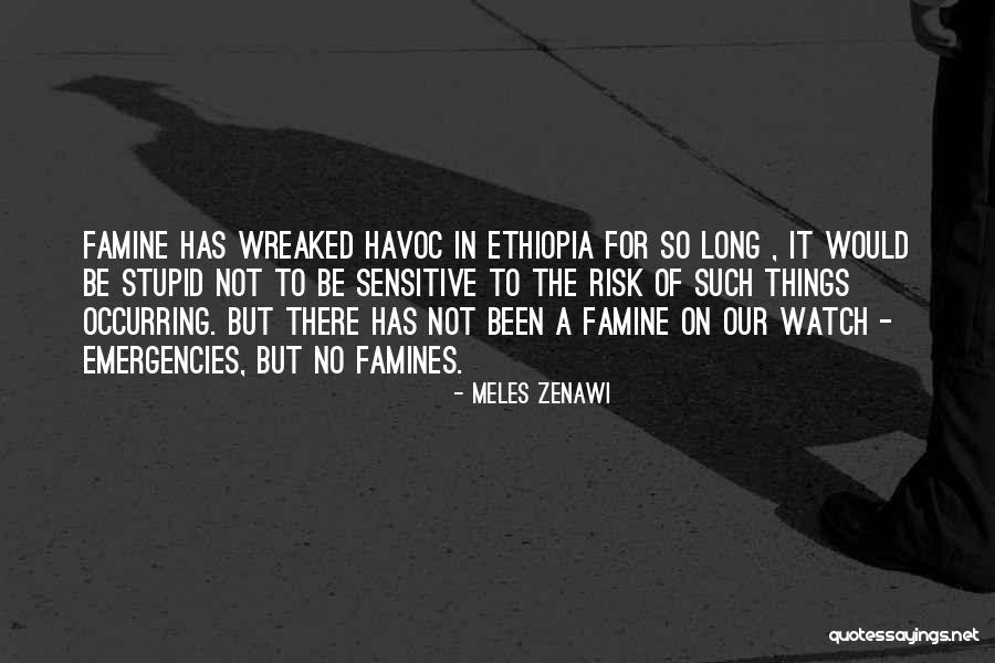 Famines Quotes By Meles Zenawi