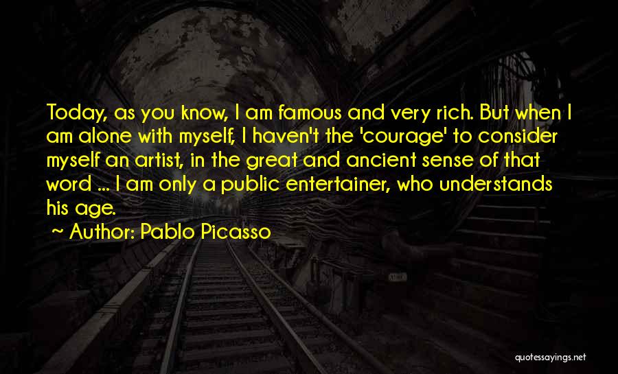 Famous 1 Word Quotes By Pablo Picasso
