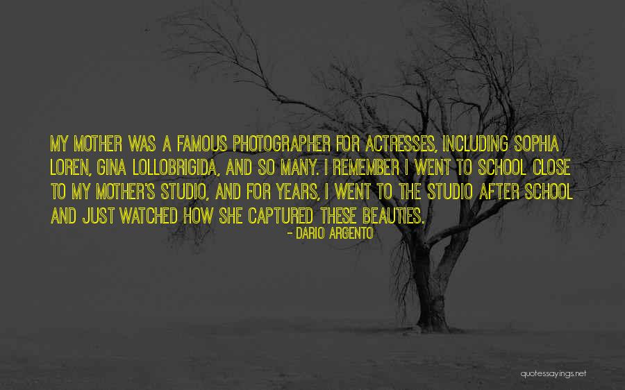 Famous Actresses Quotes By Dario Argento