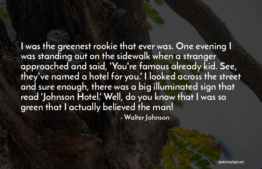Famous Big Quotes By Walter Johnson