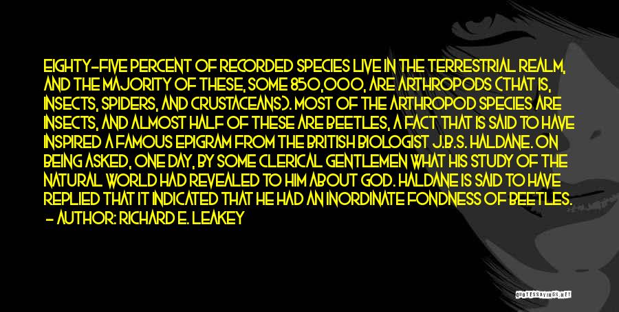 Famous Day To Day Quotes By Richard E. Leakey