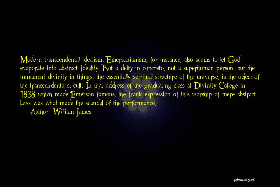 Famous Divinity Quotes By William James