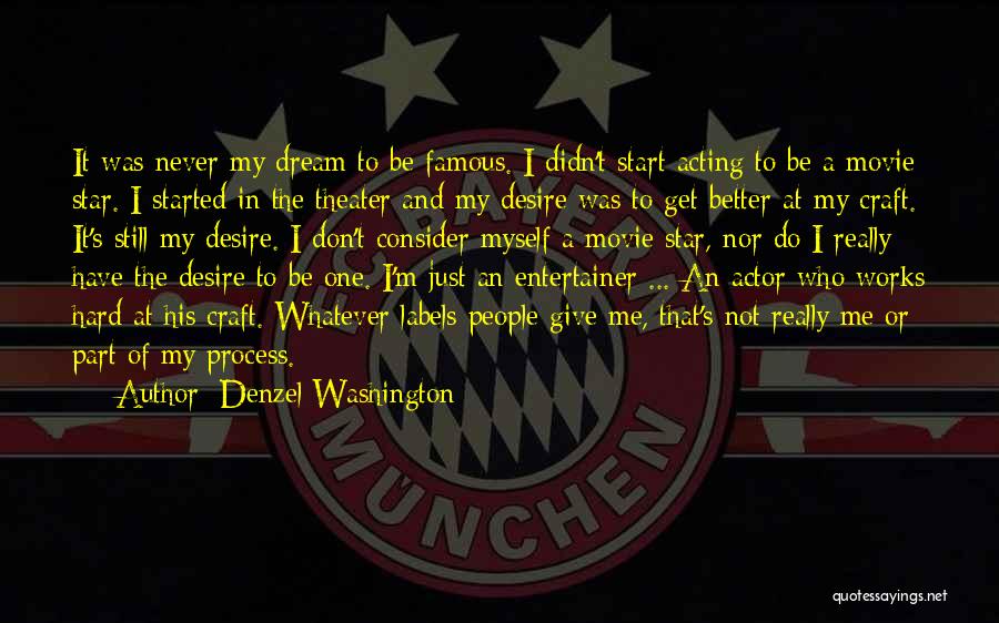 Famous Don't Give Up Quotes By Denzel Washington