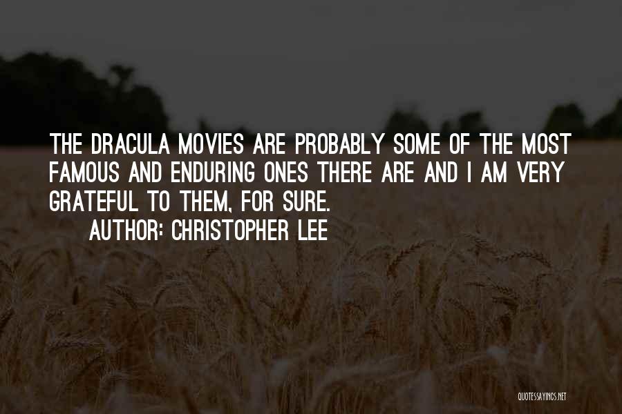 Famous Dracula Movie Quotes By Christopher Lee