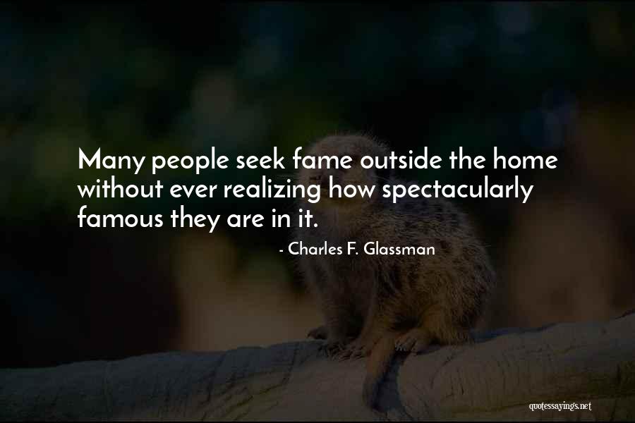 Famous Inspirational Quotes By Charles F. Glassman