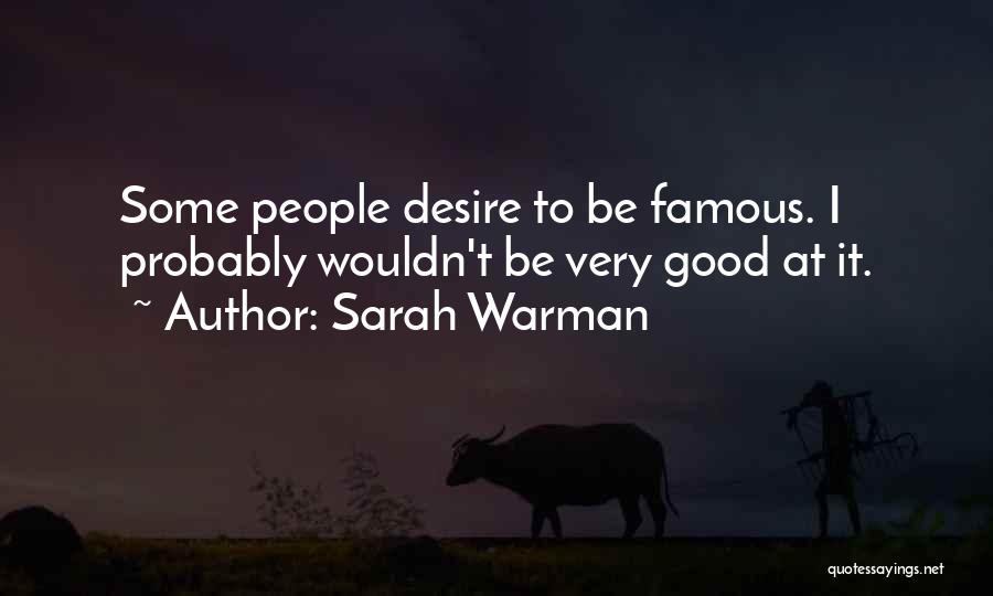 Famous Inspirational Quotes By Sarah Warman