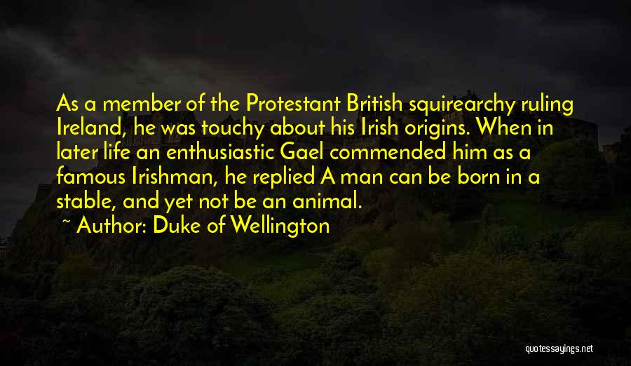 Famous Irishman Quotes By Duke Of Wellington