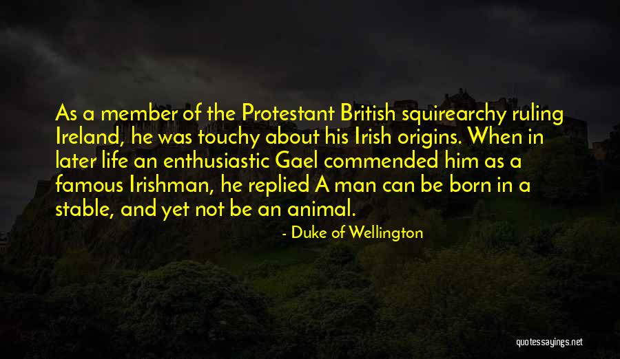 Famous Irishman Quotes By Duke Of Wellington