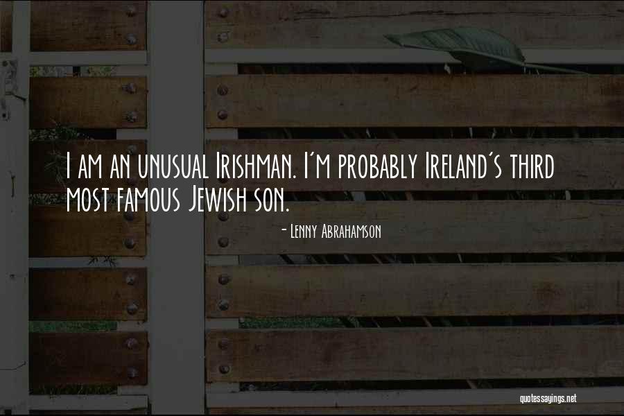 Famous Irishman Quotes By Lenny Abrahamson