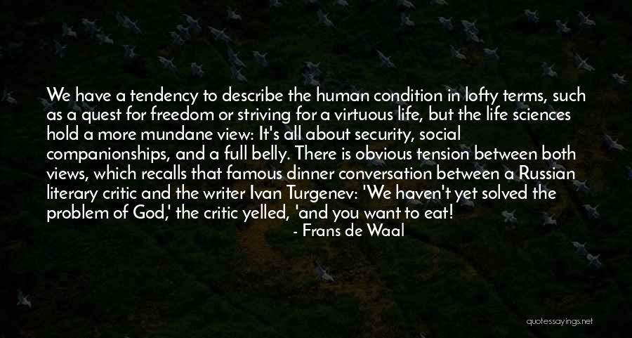 Famous Ivan Turgenev Quotes By Frans De Waal