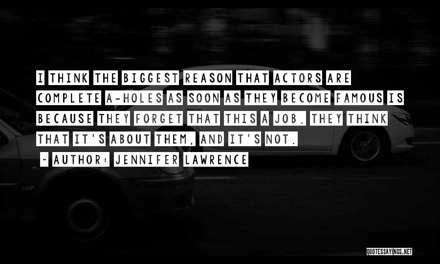 Famous Jobs Quotes By Jennifer Lawrence