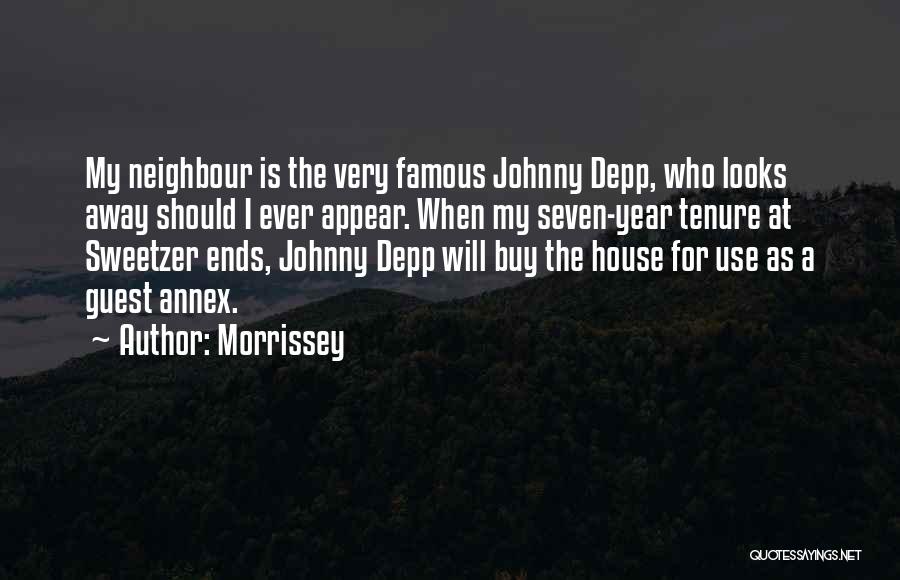 Famous Johnny Most Quotes By Morrissey