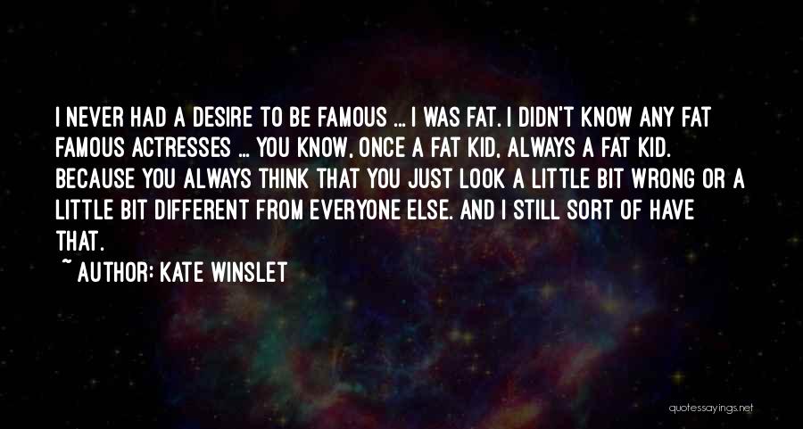 Famous Kid Quotes By Kate Winslet