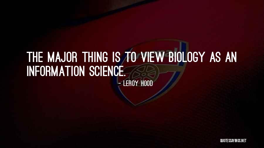 Famous Military Working Dog Quotes By Leroy Hood