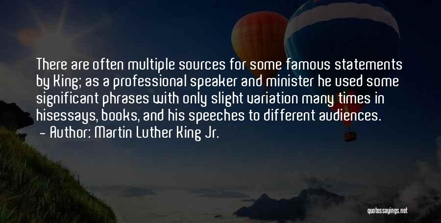 Famous Minister Quotes By Martin Luther King Jr.