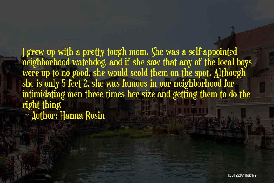 Famous Mom Quotes By Hanna Rosin