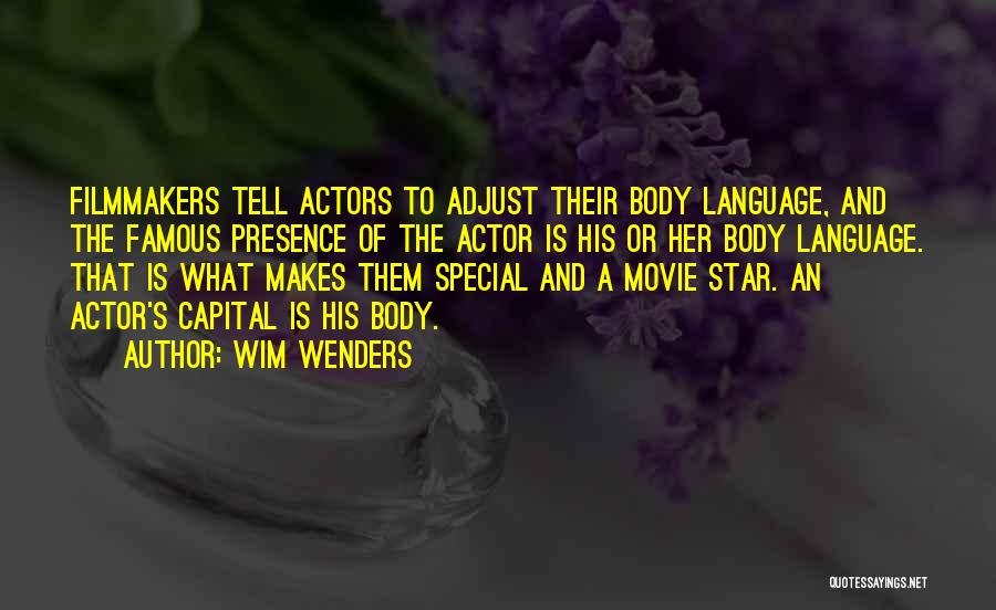 Famous Movie Actor Quotes By Wim Wenders