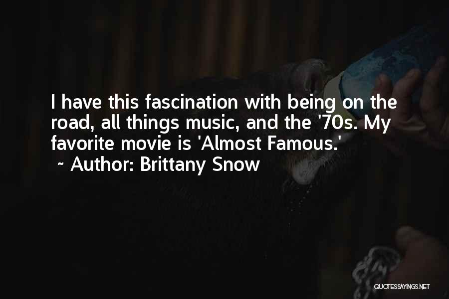 Famous Music Quotes By Brittany Snow