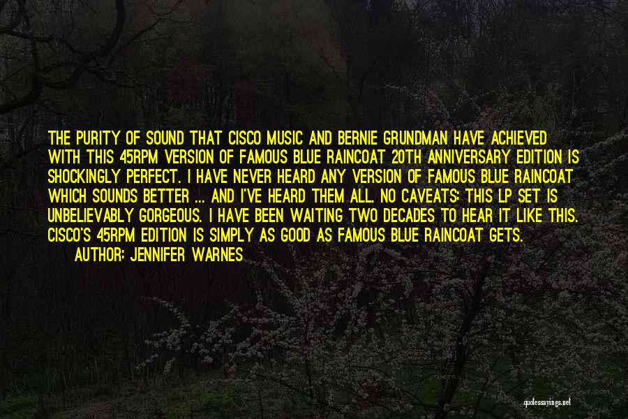 Famous Music Quotes By Jennifer Warnes