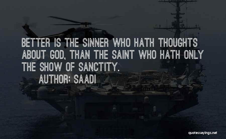 Famous No God Quotes By Saadi