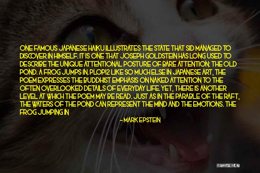 Famous Parable Quotes By Mark Epstein Famous Parable Quotes By Mark Epstein