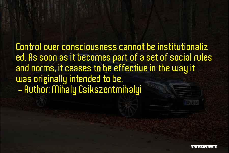 Famous Public Administration Quotes By Mihaly Csikszentmihalyi