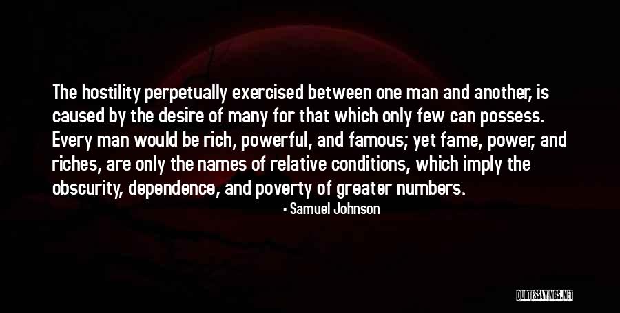 Famous Rich Man Quotes By Samuel Johnson