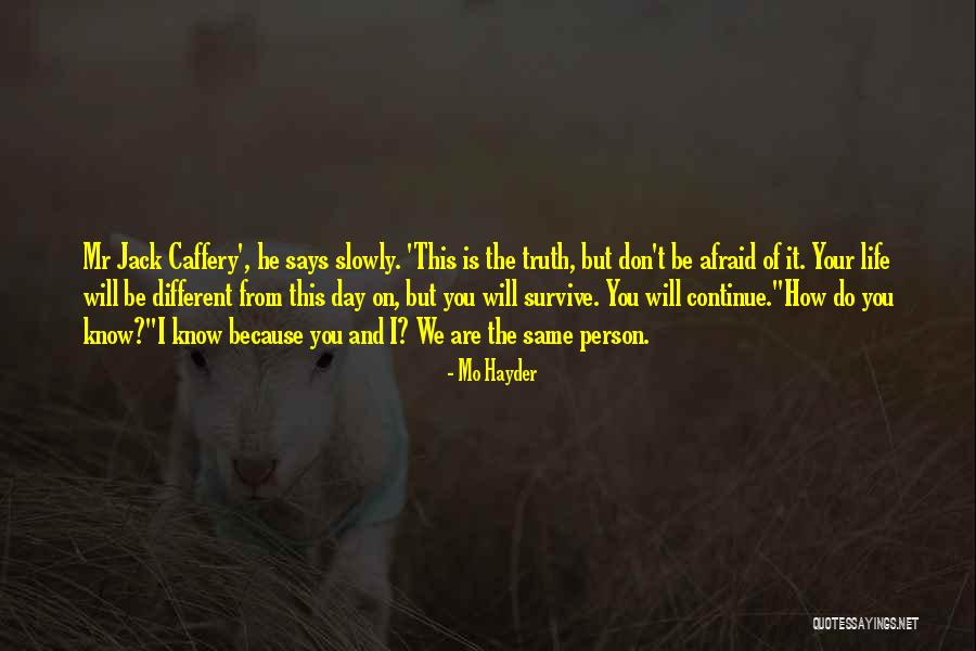 Famous Short Foreign Quotes By Mo Hayder