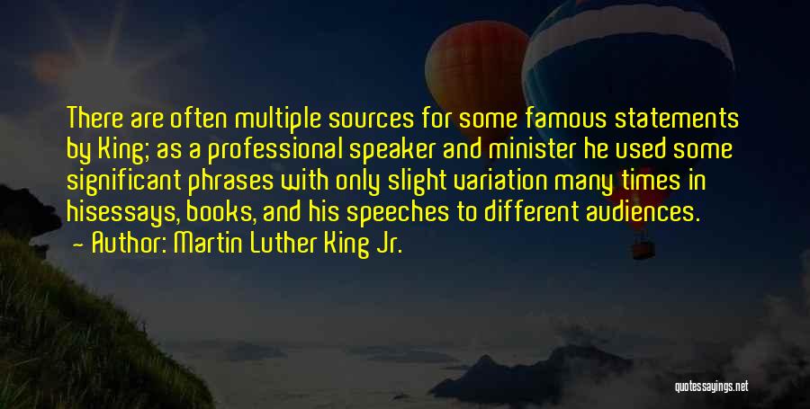 Famous Speeches Quotes By Martin Luther King Jr.