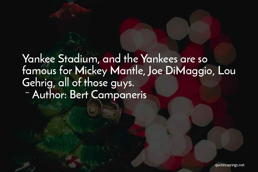 Famous Stadium Quotes By Bert Campaneris