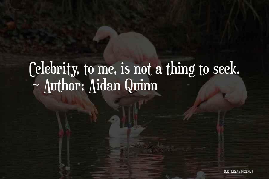 Famous Thing Quotes By Aidan Quinn