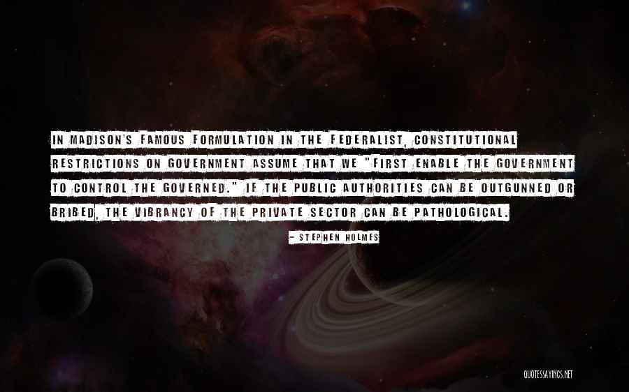Famous Us Government Quotes By Stephen Holmes Famous Us Government Quotes By Stephen Holmes