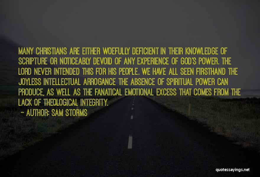 Fanatical Christian Quotes By Sam Storms