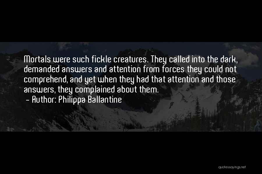 Fantasy Creatures Quotes By Philippa Ballantine