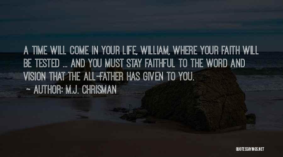 Fantasy Fiction Quotes By M.J. Chrisman