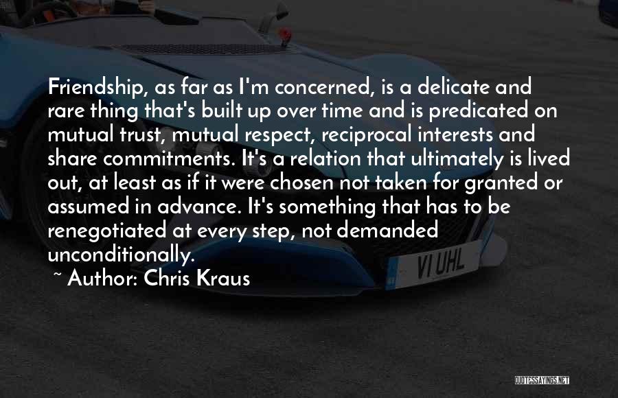 Far Friendship Quotes By Chris Kraus