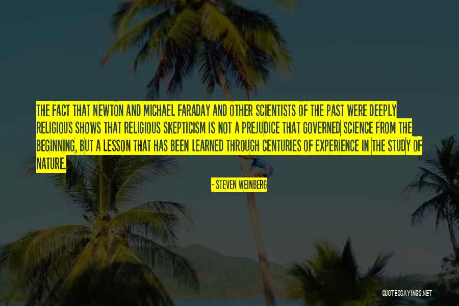 Faraday Quotes By Steven Weinberg